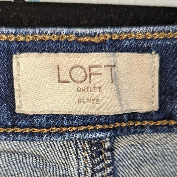 Loft Outlet Jeans Modern Denim Crop size 6 Petite - Picture 3 of 5